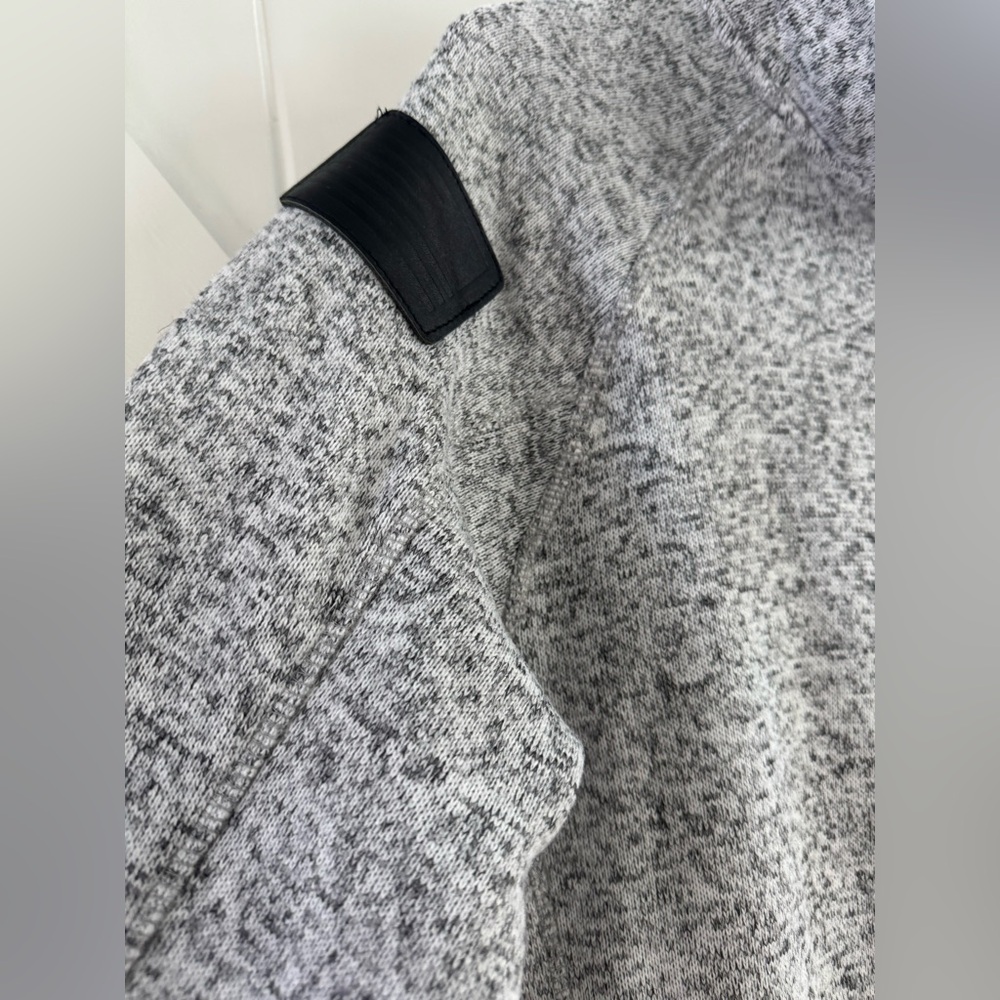 Grunt Style Women's Full Zip Sweater Jacket - Heather Gray - Picture 6 of 8
